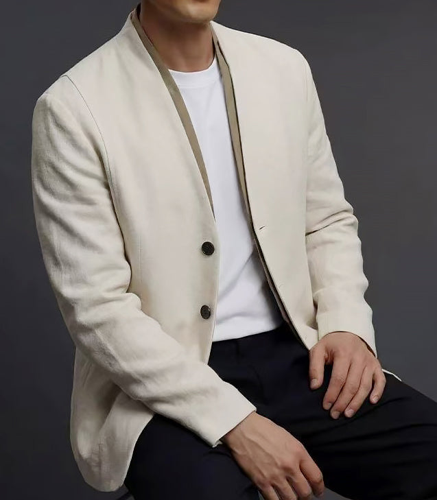 Minimalist Layered Breathable Suit Jacket