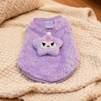 Soft Plush Pet Vest for Dogs & Cats – Breathable Derong Cotton Anti-Shedding Outfit