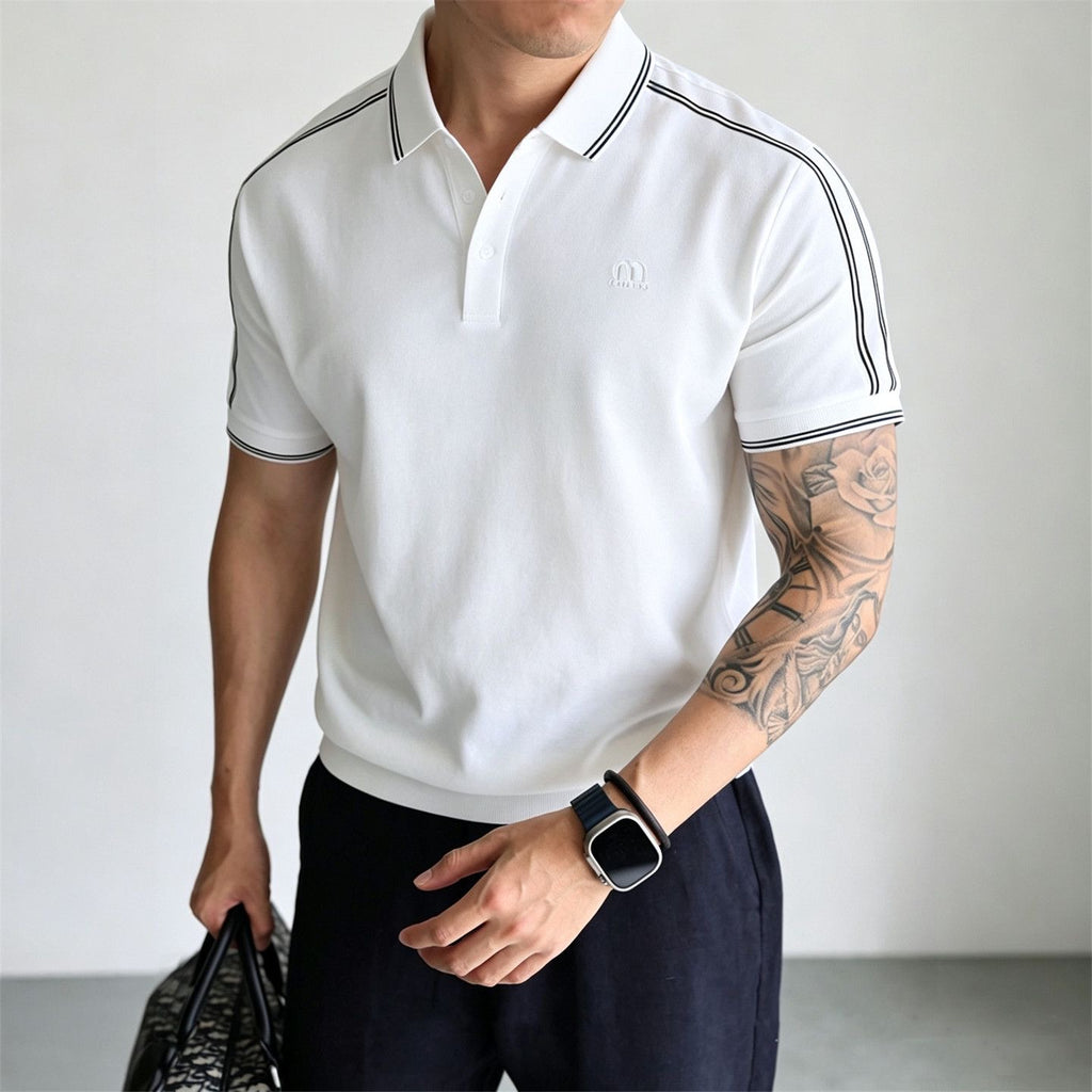 Men's Commuter Comfortable Lapel Polo Shirt