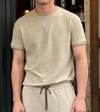 Men's Crewneck Comfortable Casual Short-Sleeve Set