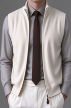 Men's Comfortable Knit Zip-Up Vest