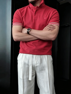 Men's High-Quality Breathable Little Bee Embroidered Polo Shirt