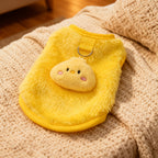 Soft Plush Pet Vest for Dogs & Cats – Breathable Derong Cotton Anti-Shedding Outfit