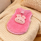 Soft Plush Pet Vest for Dogs & Cats – Breathable Derong Cotton Anti-Shedding Outfit