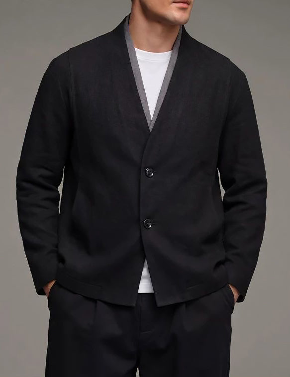 Minimalist Layered Breathable Suit Jacket
