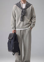 Men’s Bordeaux Tracksuit Set | Old Money Sweatshirt & Pants