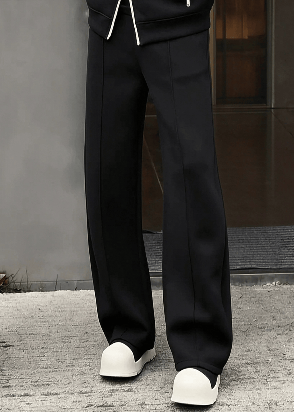 Men's Minimalist Stand-Collar Zip Jacket